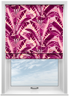Rodeo Drive, Pink - Roman Blind